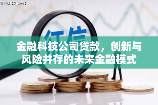 界首金融科技公司贷款，创新与风险并存的未来金融模式
