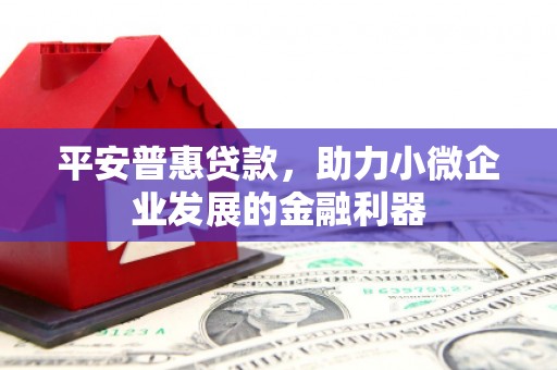 界首平安普惠贷款，助力小微企业发展的金融利器