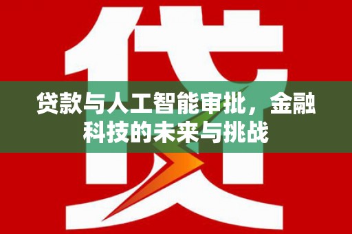 界首贷款与人工智能审批，金融科技的未来与挑战