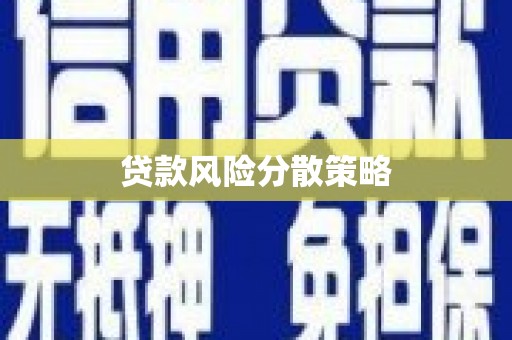 界首贷款风险分散策略
