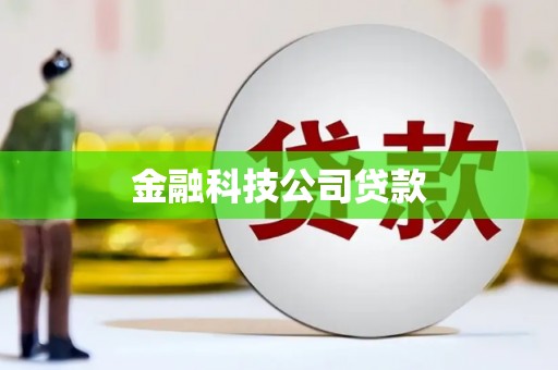 界首金融科技公司贷款