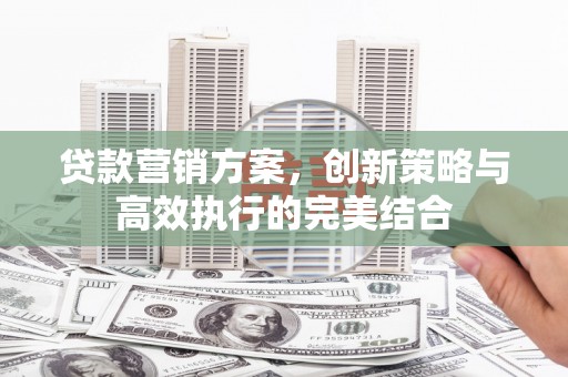 界首贷款营销方案，创新策略与高效执行的完美结合