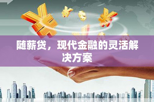 界首随薪贷，现代金融的灵活解决方案