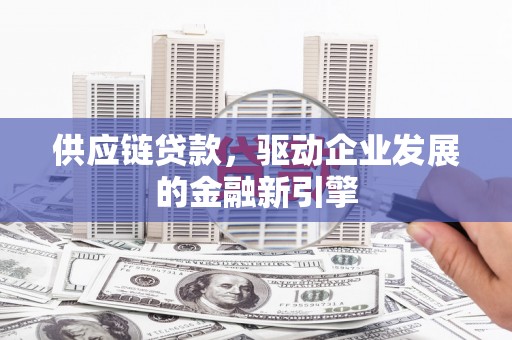 界首供应链贷款，驱动企业发展的金融新引擎