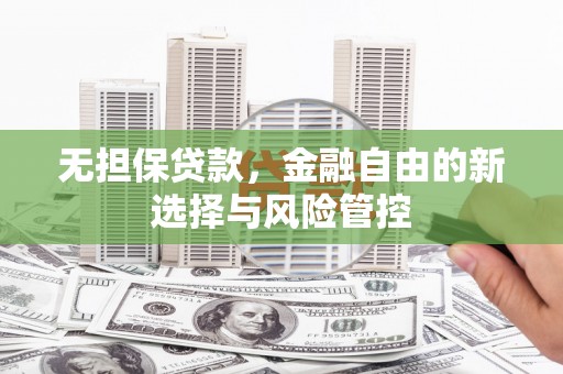 界首无担保贷款，金融自由的新选择与风险管控