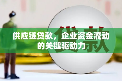 界首供应链贷款，企业资金流动的关键驱动力