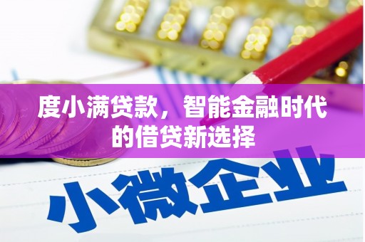 界首度小满贷款，智能金融时代的借贷新选择