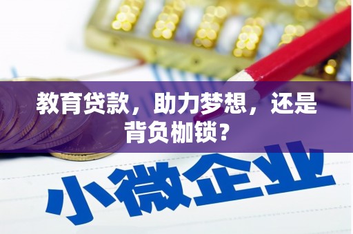 界首教育贷款，助力梦想，还是背负枷锁？