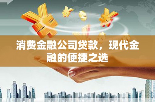 界首消费金融公司贷款，现代金融的便捷之选