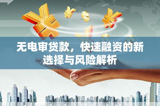 界首无电审贷款，快速融资的新选择与风险解析
