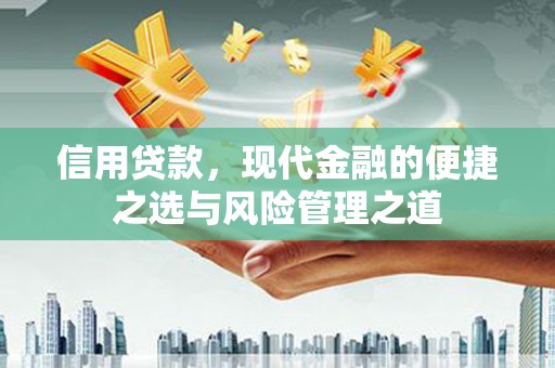 界首信用贷款，现代金融的便捷之选与风险管理之道