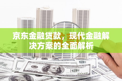 界首京东金融贷款，现代金融解决方案的全面解析