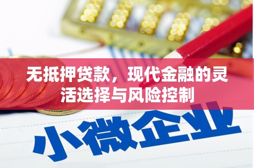 界首无抵押贷款，现代金融的灵活选择与风险控制