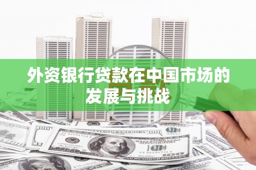 界首外资银行贷款在中国市场的发展与挑战