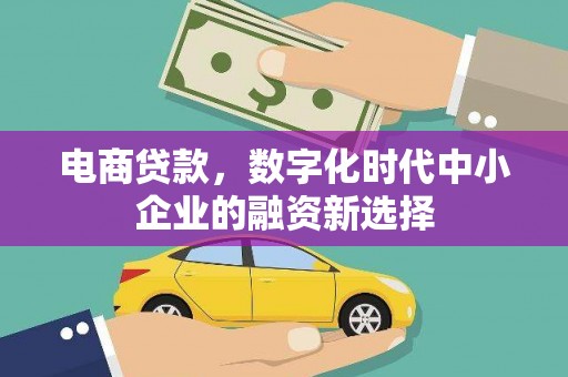 界首电商贷款，数字化时代中小企业的融资新选择