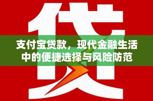 界首支付宝贷款，现代金融生活中的便捷选择与风险防范