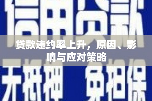 界首贷款违约率上升，原因、影响与应对策略