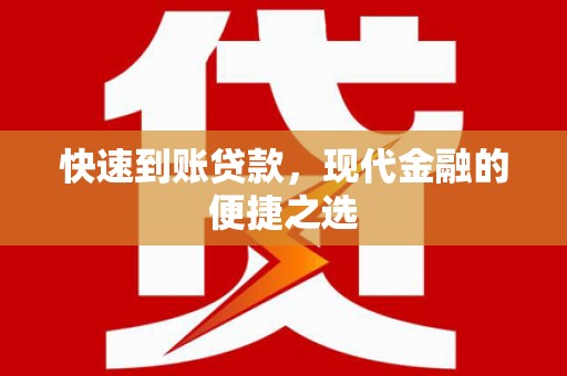 界首快速到账贷款，现代金融的便捷之选