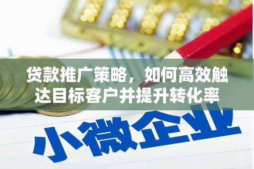 界首贷款推广策略，如何高效触达目标客户并提升转化率