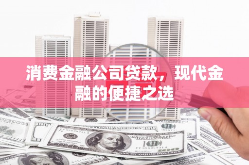 界首消费金融公司贷款，现代金融的便捷之选