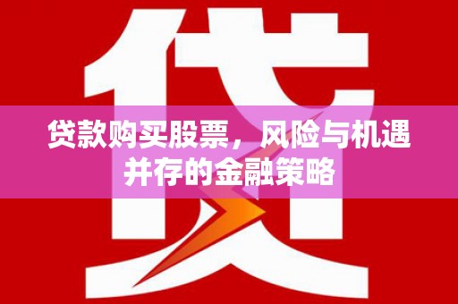 界首贷款购买股票，风险与机遇并存的金融策略