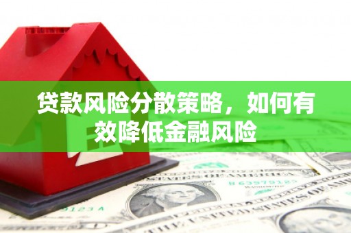 界首贷款风险分散策略，如何有效降低金融风险