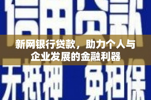 界首新网银行贷款，助力个人与企业发展的金融利器