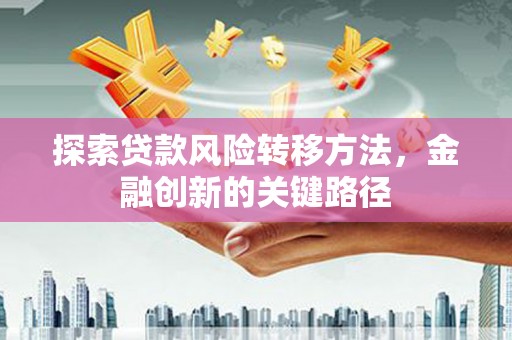 界首探索贷款风险转移方法，金融创新的关键路径