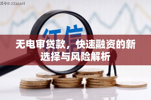 界首无电审贷款，快速融资的新选择与风险解析
