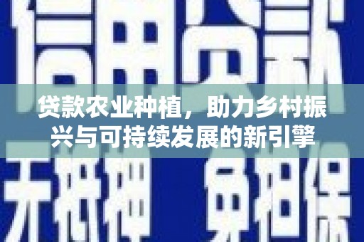 界首贷款农业种植，助力乡村振兴与可持续发展的新引擎