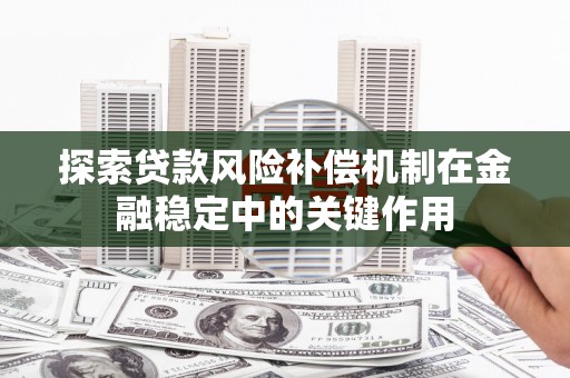 界首探索贷款风险补偿机制在金融稳定中的关键作用