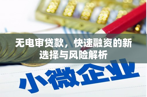 界首无电审贷款，快速融资的新选择与风险解析
