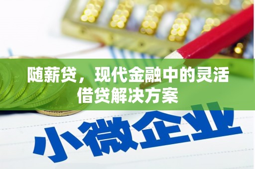 界首随薪贷，现代金融中的灵活借贷解决方案