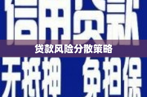 界首贷款风险分散策略