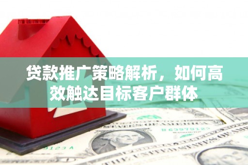 界首贷款推广策略解析，如何高效触达目标客户群体