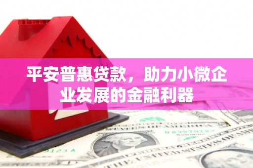 界首平安普惠贷款，助力小微企业发展的金融利器