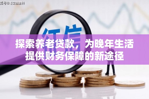 界首探索养老贷款，为晚年生活提供财务保障的新途径