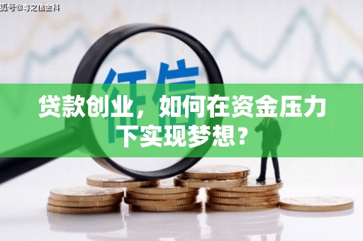 界首贷款创业，如何在资金压力下实现梦想？
