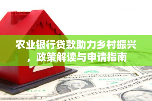 界首农业银行贷款助力乡村振兴，政策解读与申请指南