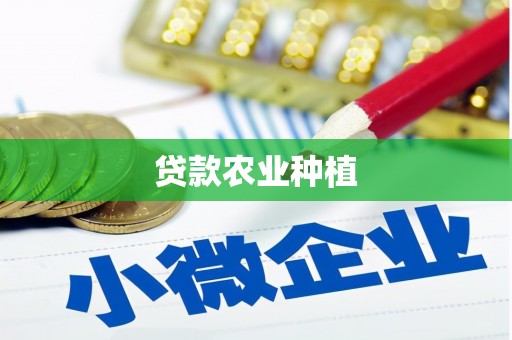 界首贷款农业种植