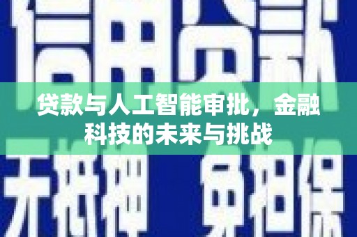 界首贷款与人工智能审批，金融科技的未来与挑战
