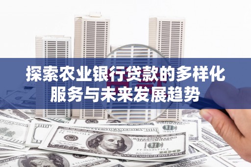 界首探索农业银行贷款的多样化服务与未来发展趋势