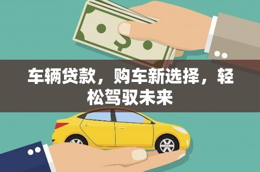 界首车辆贷款，购车新选择，轻松驾驭未来
