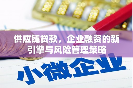界首供应链贷款，企业融资的新引擎与风险管理策略