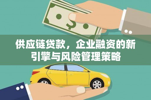 界首供应链贷款，企业融资的新引擎与风险管理策略