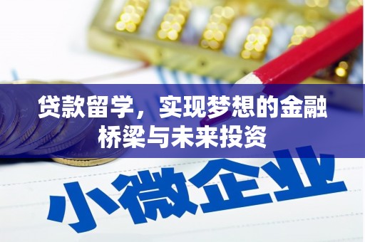 界首贷款留学，实现梦想的金融桥梁与未来投资