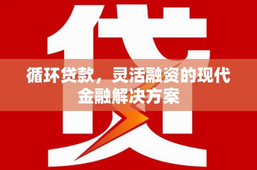 界首循环贷款，灵活融资的现代金融解决方案