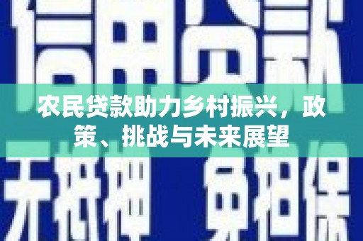 界首农民贷款助力乡村振兴，政策、挑战与未来展望