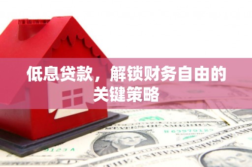 界首低息贷款，解锁财务自由的关键策略