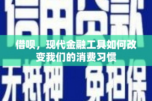界首借呗，现代金融工具如何改变我们的消费习惯